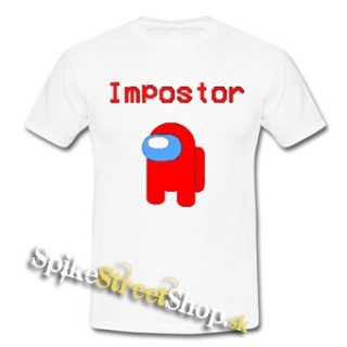 AMONG US - Impostor - biele pánske tričko