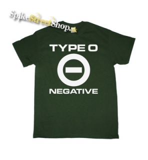 TYPE O NEGATIVE - Logo Crest - fľaškovo-zelené tričko