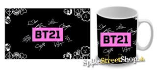 Hrnček BT21 - Logo & Signature