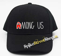 AMONG US - Red White Logo - čierna šiltovka (-30%=AKCIA)