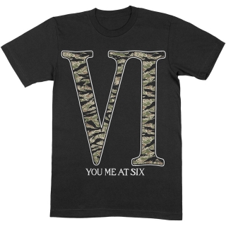 YOU ME AT SIX - Camo VI - čierne pánske tričko