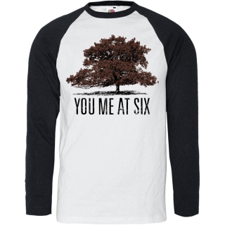 YOU ME AT SIX - Tree - biele pánske tričko s 3/4 rukávmi