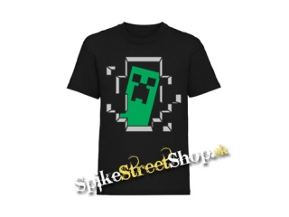 MINECRAFT - Hello I´m Creeper - čierne detské tričko