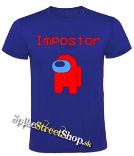 AMONG US - Impostor - kráľovsky-modré detské tričko