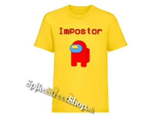AMONG US - Impostor - žlté pánske tričko