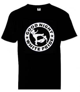 GOOD NIGHT WHITE PRIDE - čierne pánske tričko