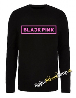BLACKPINK - Logo - čierne pánske tričko s dlhými rukávmi