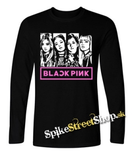 BLACKPINK - Logo & Band - detské tričko s dlhými rukávmi