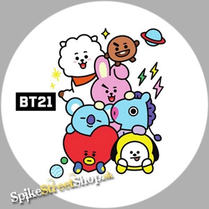 BT21 - Characters Stack - okrúhla podložka pod pohár