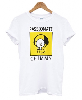 BT21 - Passionate Chimmy - biele detské tričko