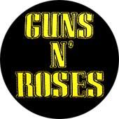 GUNS N ROSES - Yellow Logo - odznak