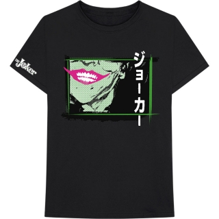 DC COMICS - Joker Smile Frame Anime - čierne pánske tričko