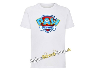LABKOVÁ PATROLA - PAW PATROL - Logo - biele detské tričko