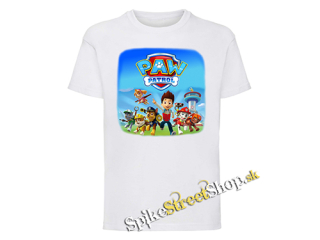LABKOVÁ PATROLA - PAW PATROL - Motive 1 - biele detské tričko