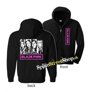 BLACKPINK - Logo & Band - mikina na zips