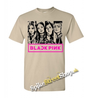 BLACKPINK - Logo & Band - pieskové detské tričko