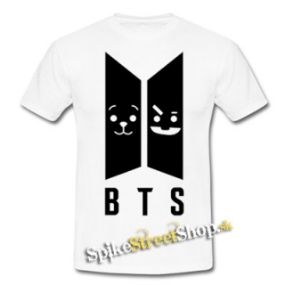 BTS - Emoji BT21 Logo - biele detské tričko