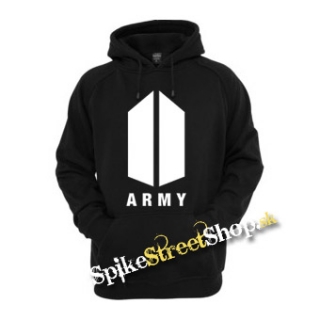 BTS - BANGTAN BOYS - Army Logo - čierna pánska mikina