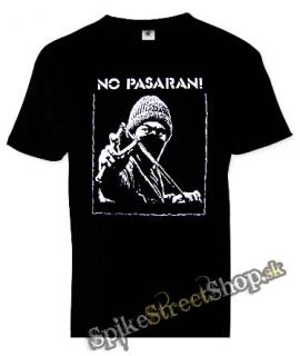 NO PASARAN - Logo Hero - čierne pánske tričko
