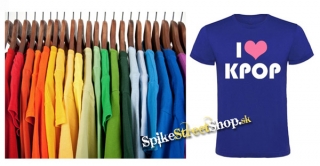 I LOVE K-POP - farebné pánske tričko