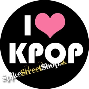 Podložka pod myš I LOVE K-POP - okrúhla