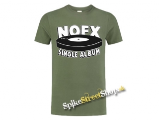 NOFX - Single Album - olivové detské tričko