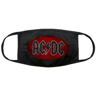 AC/DC - Oval Logo Vintage - rúško na tvár (Výpredaj)