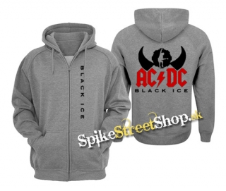 AC/DC - Black Ice Angus Silhouette - šedá pánska mikina na zips