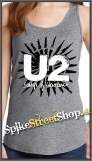 U2 - Songs Of Innocence - Ladies Vest Top - šedé