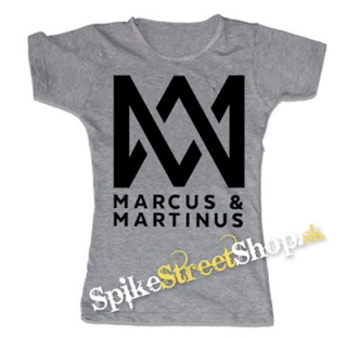 MARCUS & MARTINUS - Logo - šedé dámske tričko