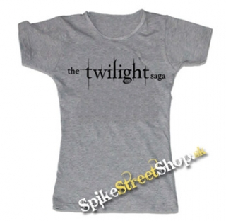 TWILIGHT - The Twilight Saga Logo - šedé dámske tričko