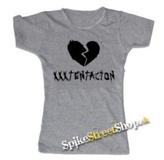 XXXTentacion - Logo - šedé dámske tričko