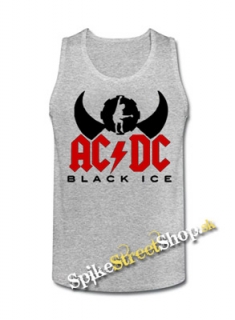 AC/DC - Black Ice Angus Silhouette - Mens Vest Tank Top - šedé