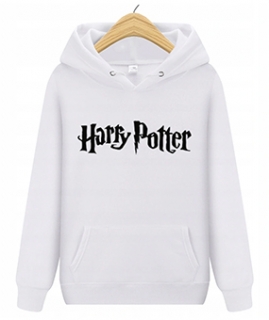 HARRY POTTER - Wizard Fantasy Logo - biela pánska mikina