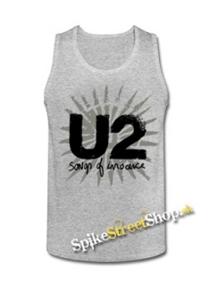 U2 - Songs Of Innocence - Mens Vest Tank Top - šedé