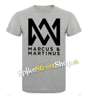 MARCUS & MARTINUS - Logo - sivé pánske tričko