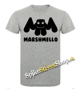 MARSHMELLO - Logo DJ - sivé pánske tričko