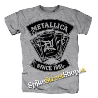 METALLICA - Since 1981 - sivé pánske tričko
