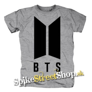 BTS - BANGTAN BOYS - Logo - sivé detské tričko