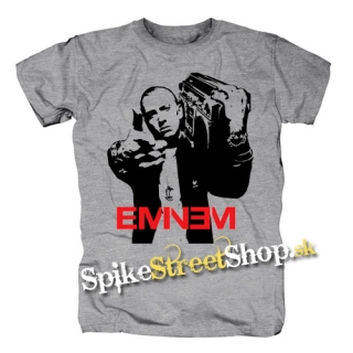 EMINEM - Logo & Portrait - sivé detské tričko