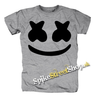 MARSHMELLO - B&W Smile - sivé detské tričko
