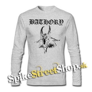 BATHORY - Goat - šedé pánske tričko s dlhými rukávmi