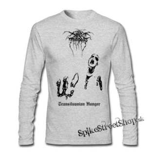 DARKTHRONE - Transilvanian Hunger - šedé pánske tričko s dlhými rukávmi