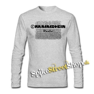 RAMMSTEIN - Radio - šedé pánske tričko s dlhými rukávmi