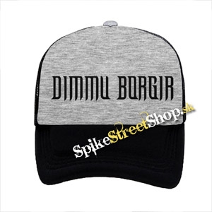 DIMMU BORGIR - Logo - šedočierna sieťkovaná šiltovka model "Trucker"