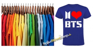 I LOVE BTS - farebné detské tričko
