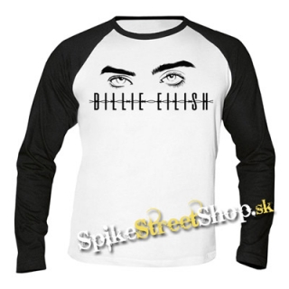 BILLIE EILISH - Eyes Logo - pánske tričko s dlhými rukávmi
