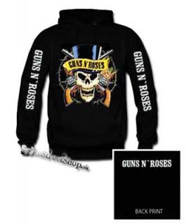 GUNS N ROSES - Skull - čierna pánska mikina