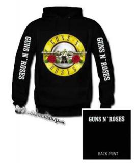GUNS N ROSES - Classic Logo - čierna pánska mikina 