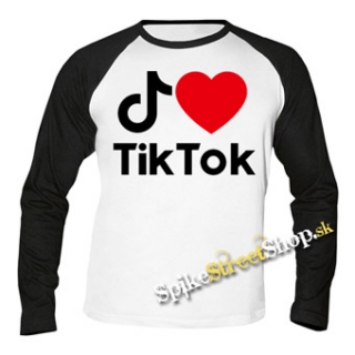 I LOVE TIK TOK - pánske tričko s dlhými rukávmi